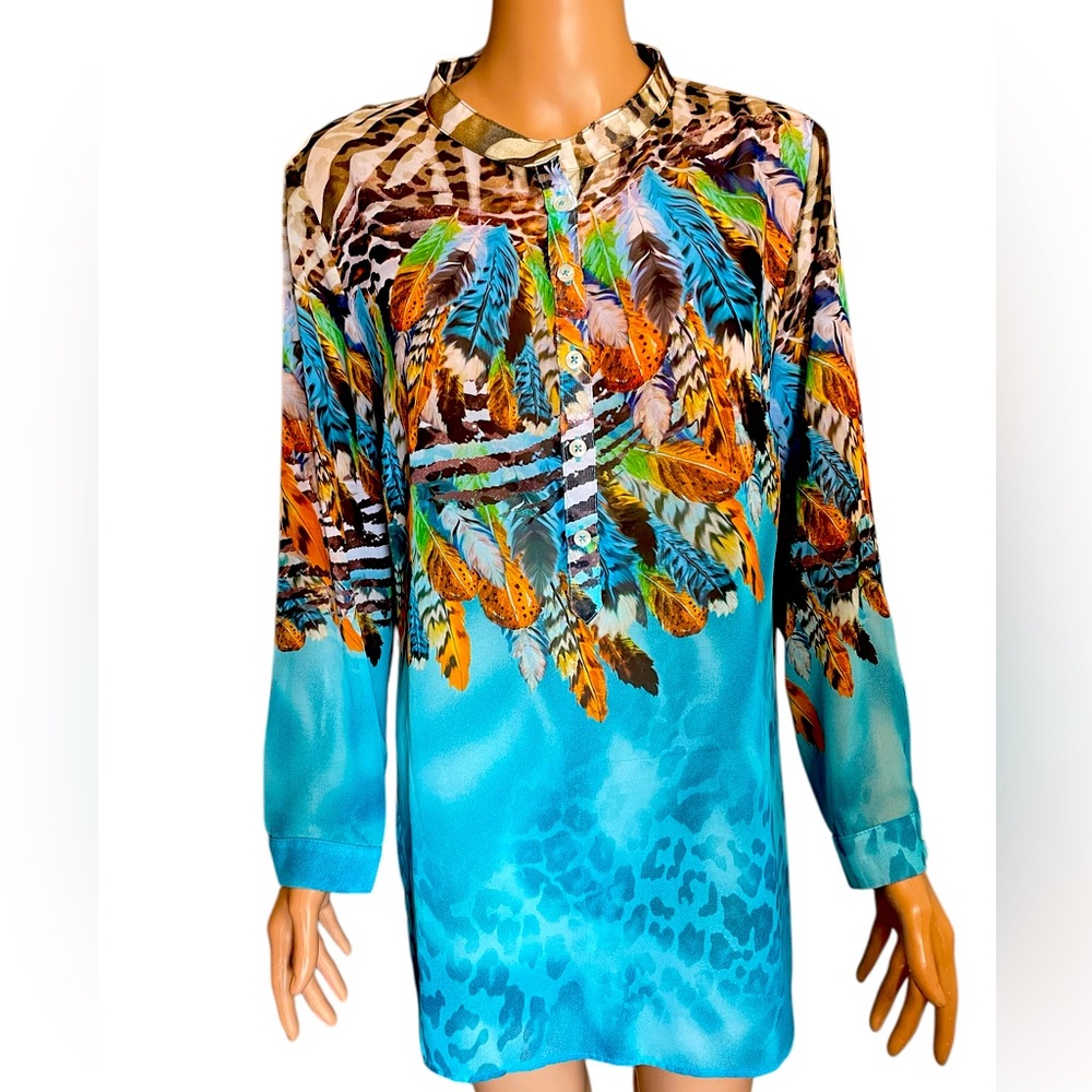 Women’s Bellissima sheer blouse L